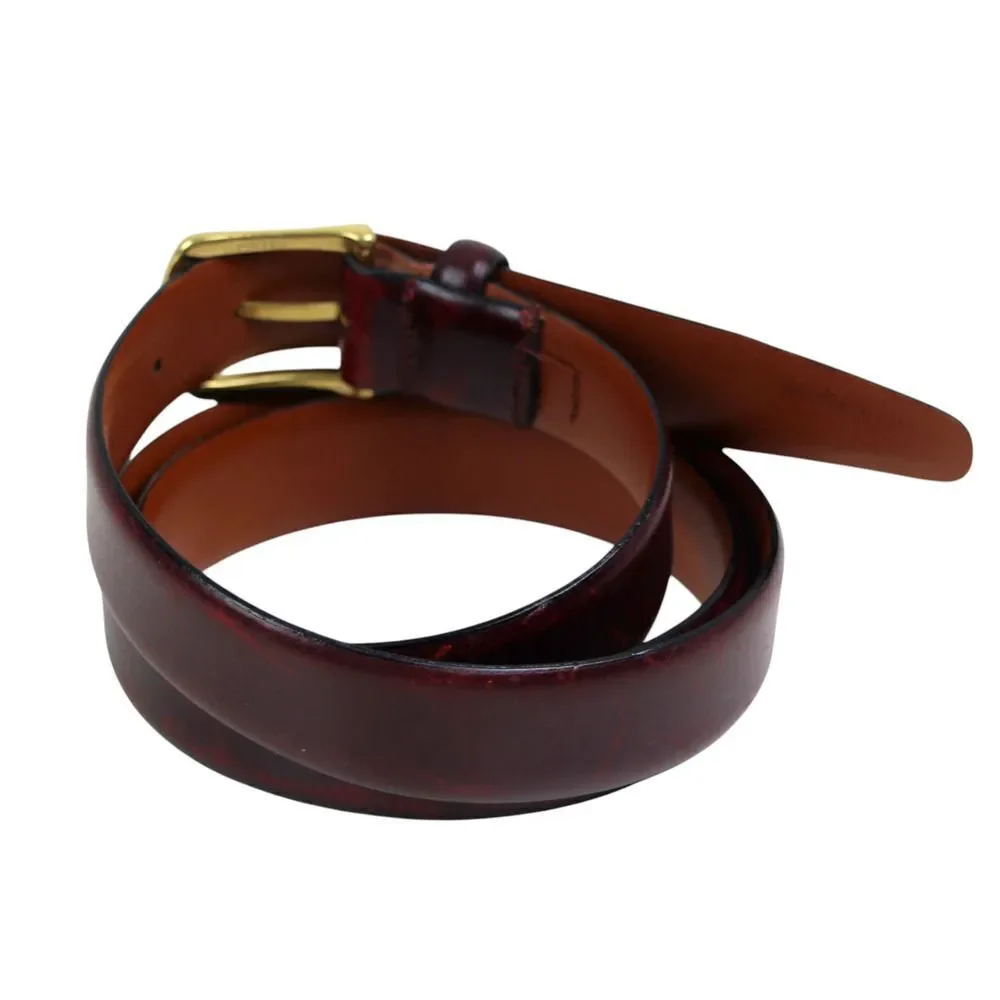 Men's Wearhouse REDDISH BROWN LEATHER 1 1/8
